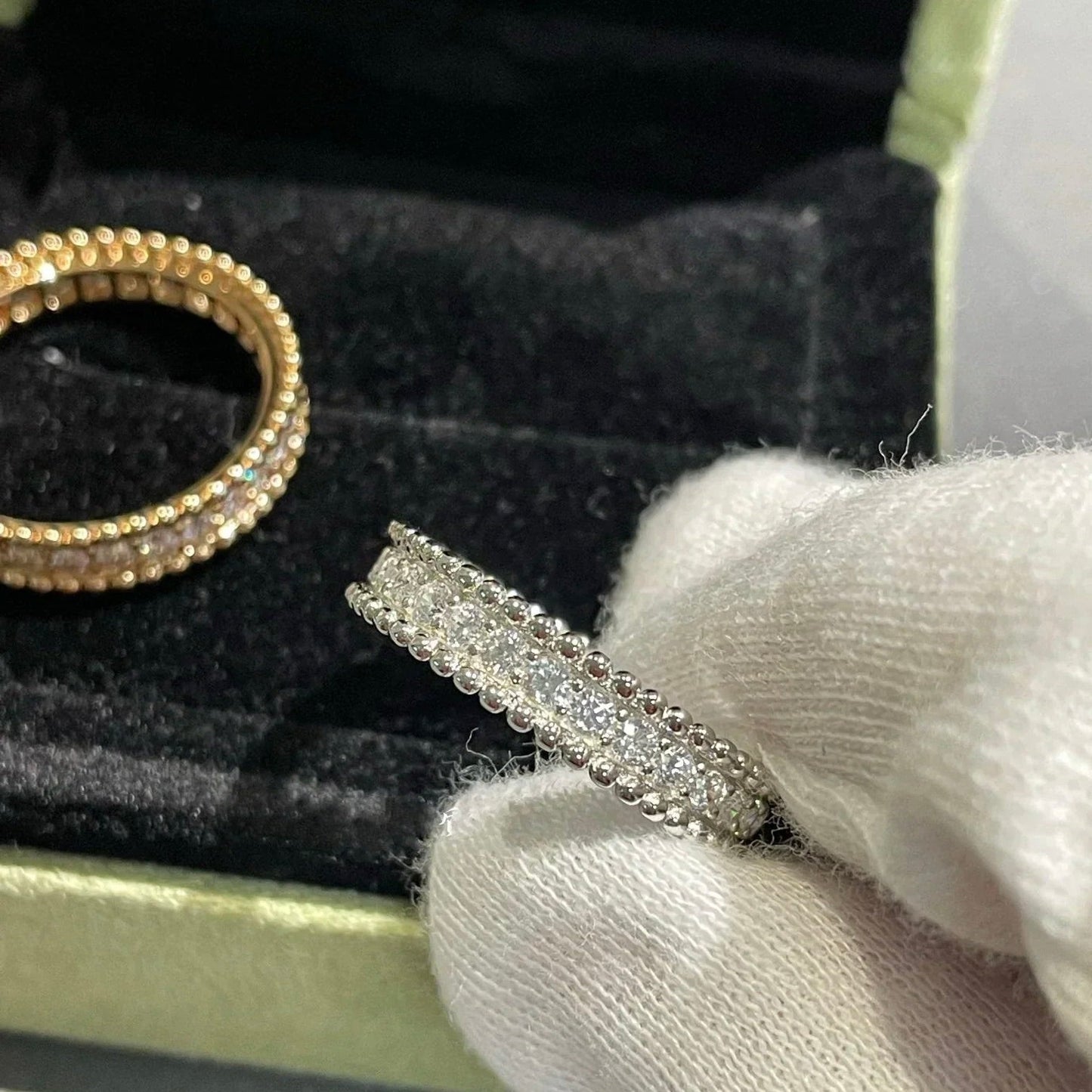 [Charm Aries Jewelry]PERLEE DIAMOND SILVER RING