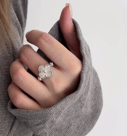[Charm Aries Jewelry]CLOVER RIVERSIBLE SLIVER RING