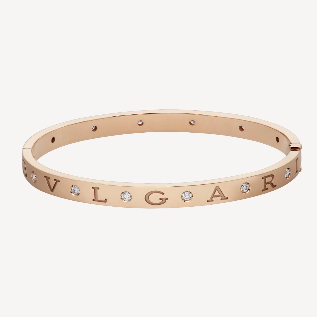 [Charm Aries Jewelry]ZERO 1 PINK GOLD 12 DIAMONDS BRACELET