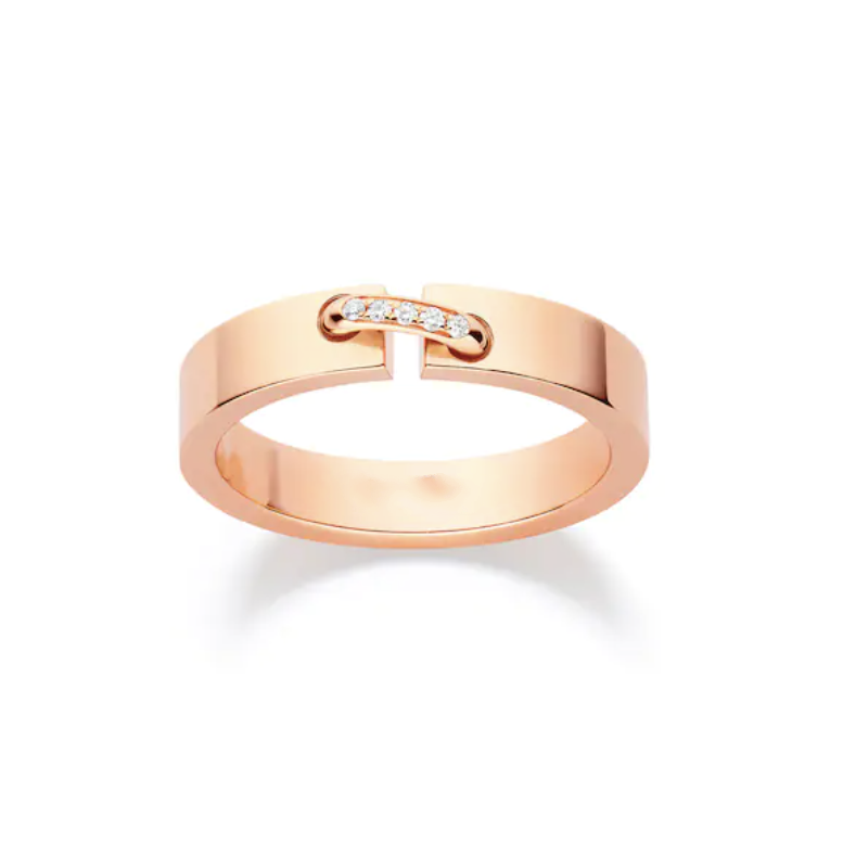 [Charm Aries Jewelry]ALLIANCE LIENS VIDENCE DIAMOND 4MM RING