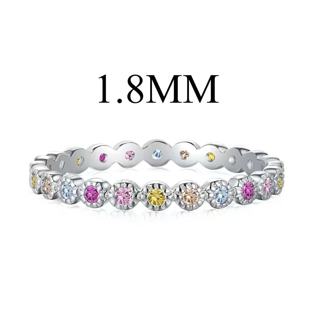 [Charm Aries Jewelry]Unique Scintillating Round Cut Daily Ring