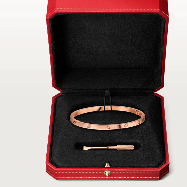 [Charm Aries Jewelry]LOVE BRACELET 3.65MM 10 DIAMONDS