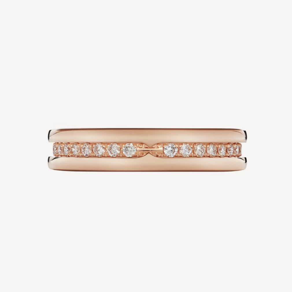 [Charm Aries Jewelry]ZERO 1 ONE-BAND PAVED DIAMONDS ON THE SPIRAL RING