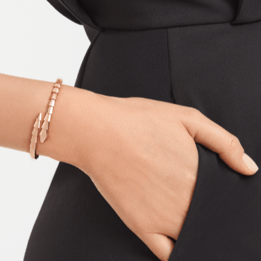 [Charm Aries Jewelry]SERPENTI VIPER PINK GOLD BRACELET