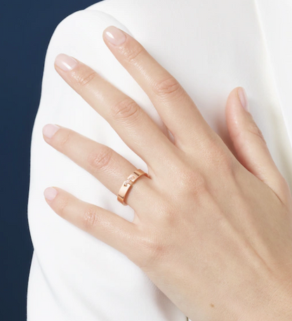 [Charm Aries Jewelry]ALLIANCE LIENS VIDENCE DIAMOND 4MM RING
