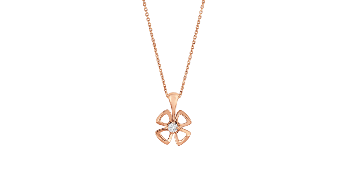 [Charm Aries Jewelry]FIOREVER NECKLACE DIAMOND CENTER