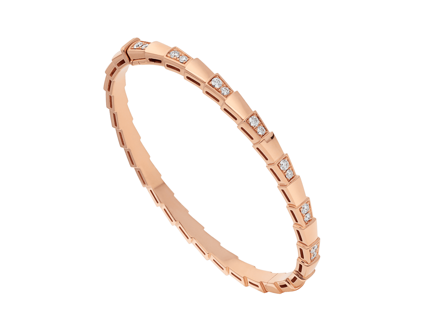 [Charm Aries Jewelry]SERPENTI BRACELET PINK GOLD DIAMOND