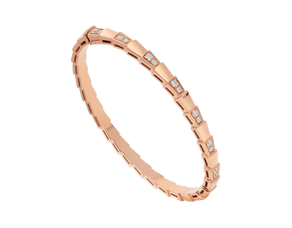 [Charm Aries Jewelry]SERPENTI BRACELET PINK GOLD DIAMOND