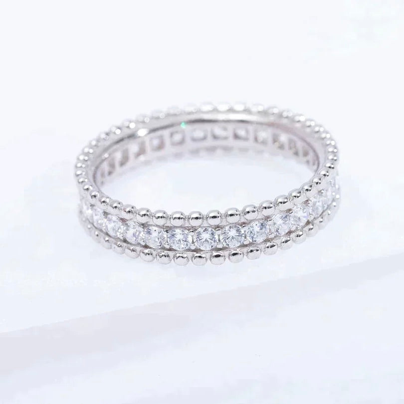 [Charm Aries Jewelry]PERLEE DIAMOND SILVER RING