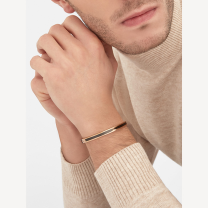 [Charm Aries Jewelry]ZERO 1 PINK GOLD WITH BLACK CERAMIC BRACELET