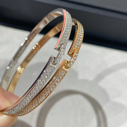 [Charm Aries Jewelry]LIENS VIDENCE DIAMOND PAVED BRACELET