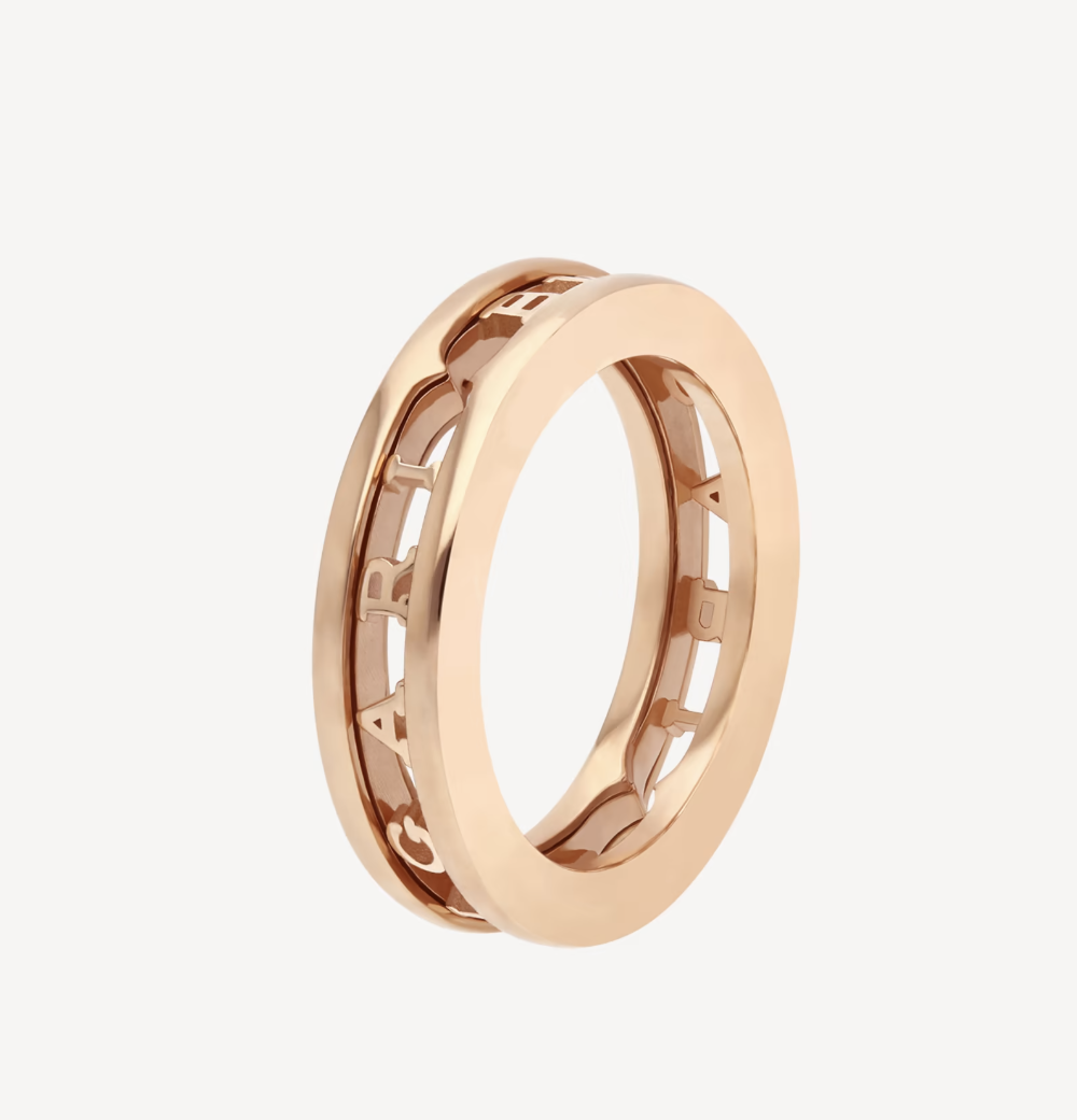 [Charm Aries Jewelry]ZERO 1 ONE-BAND WITH OPENWORK LOGO SPIRAL RING