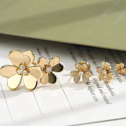 [Charm Aries Jewelry]CLOVER COMOS GOLD DIAMOND RING