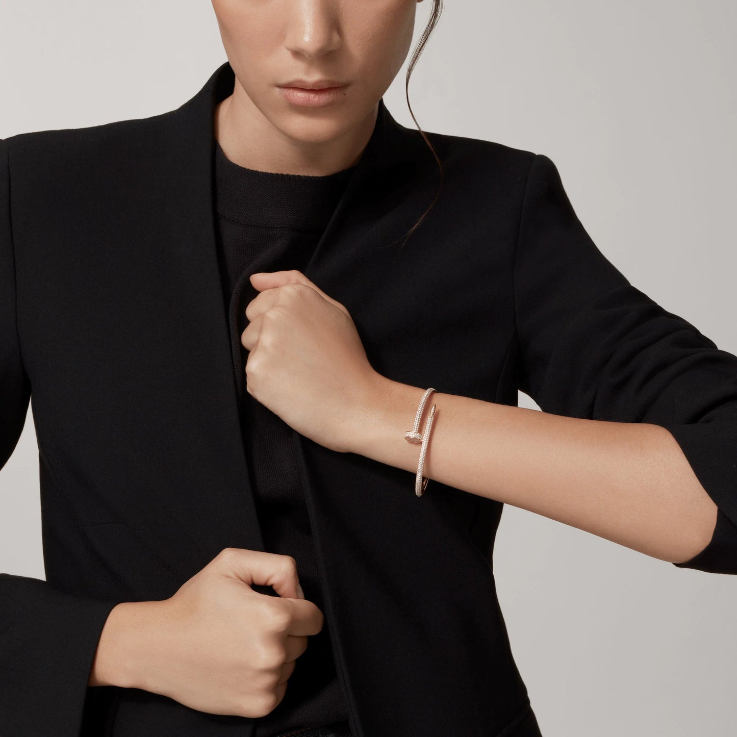 [Charm Aries Jewelry]JUSTE BRACELET 3.5MM ALL DIAMONDS