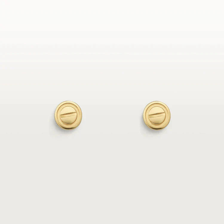 [Charm Aries Jewelry]LOVE EARRINGS GOLD 10MM