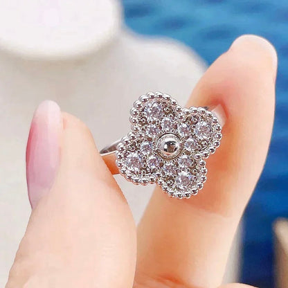 [Charm Aries Jewelry]CLOVER DIAMOND RING
