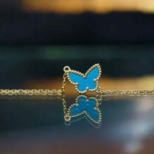 [Charm Aries Jewelry]BUTTERFLY TURQUOISE BUTTERFLY BRACELET