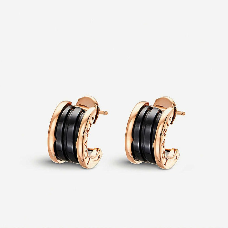 [Charm Aries Jewelry]ZERO 1 PINK GOLD CERAMIC EARRINGS