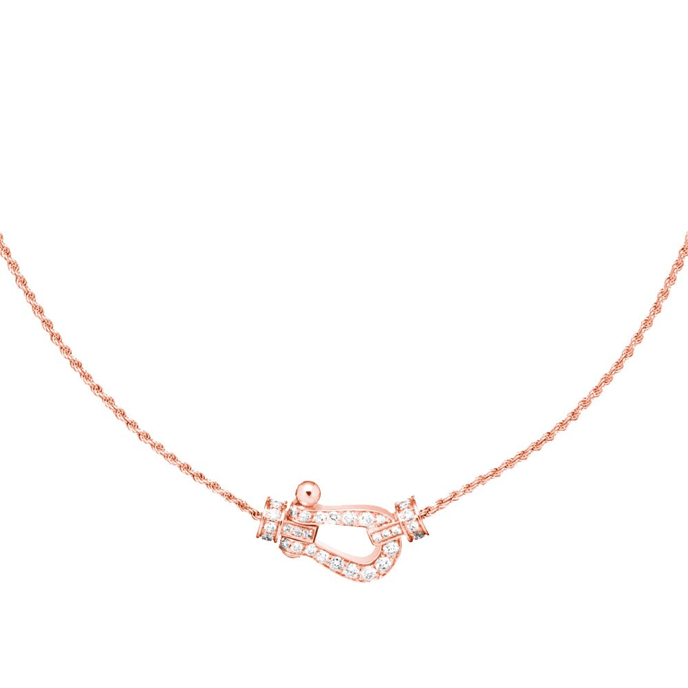 [Charm Aries Jewelry]FORCE 10 PINK GOLD DIAMOND NECKLACE