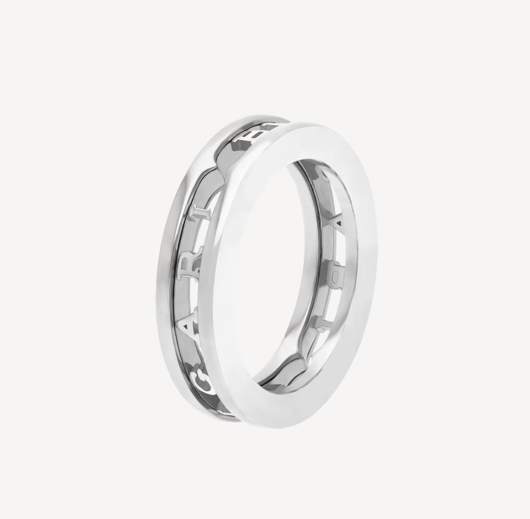 [Charm Aries Jewelry]ZERO 1 ONE-BAND WITH OPENWORK LOGO SPIRAL RING