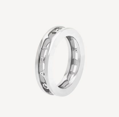 [Charm Aries Jewelry]ZERO 1 ONE-BAND WITH OPENWORK LOGO SPIRAL RING