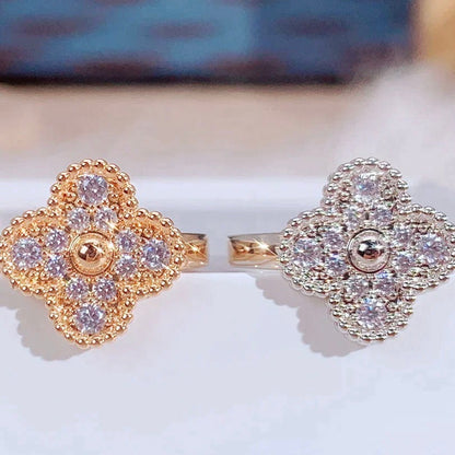 [Charm Aries Jewelry]CLOVER DIAMOND RING