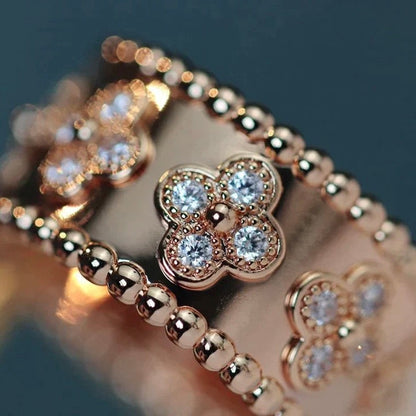 [Charm Aries Jewelry]CLOVER KALEIDOSCOPE RING 10MM