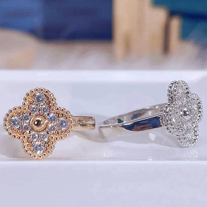 [Charm Aries Jewelry]CLOVER DIAMOND RING