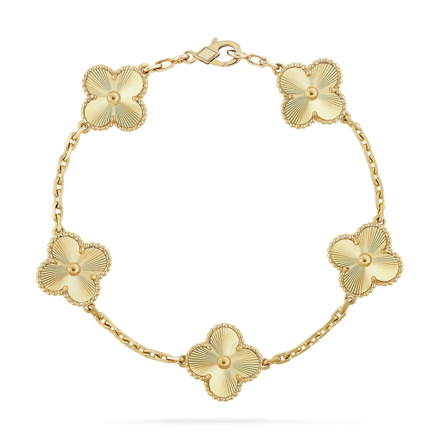 [Charm Aries Jewelry]CLOVER 5 FLOWERS LASER BRACELET