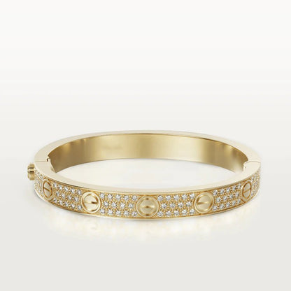 [Charm Aries Jewelry]LOVE BRACELET 6.1MM DIAMOND-PAVED