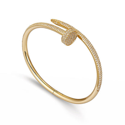 [Charm Aries Jewelry]JUSTE BRACELET 3.5MM ALL DIAMONDS