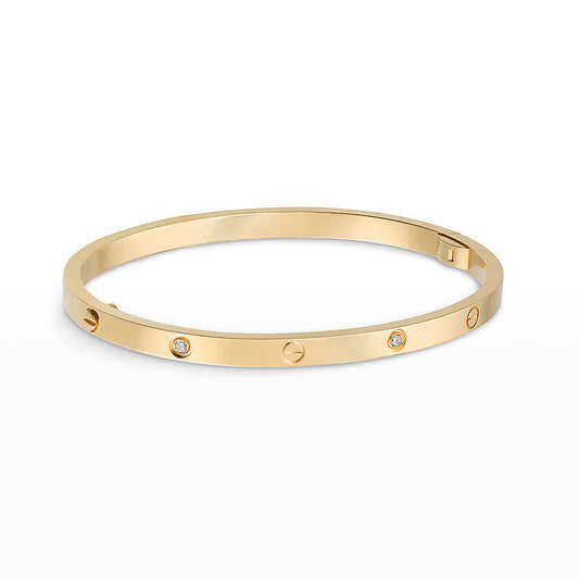 [Charm Aries Jewelry]LOVE BRACELET 3.65MM 6 DIAMONDS