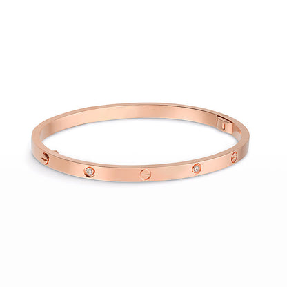[Charm Aries Jewelry]LOVE BRACELET 3.65MM 6 DIAMONDS