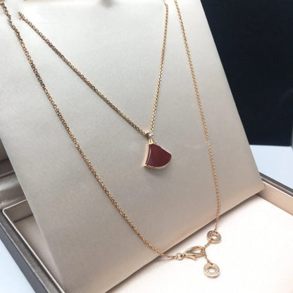 [Charm Aries Jewelry]DREAM NECKLACE CARNELIAN 1 DIAMOND