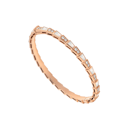[Charm Aries Jewelry]SERPENTI BRACELET PINK GOLD MOP DIAMOND