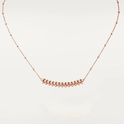 [Charm Aries Jewelry]CLASH PINK GOLD NECKLACE