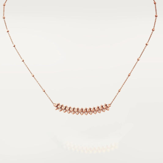 [Charm Aries Jewelry]CLASH PINK GOLD NECKLACE
