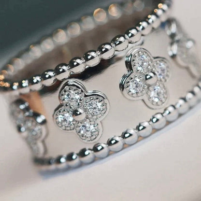 [Charm Aries Jewelry]CLOVER KALEIDOSCOPE RING 10MM