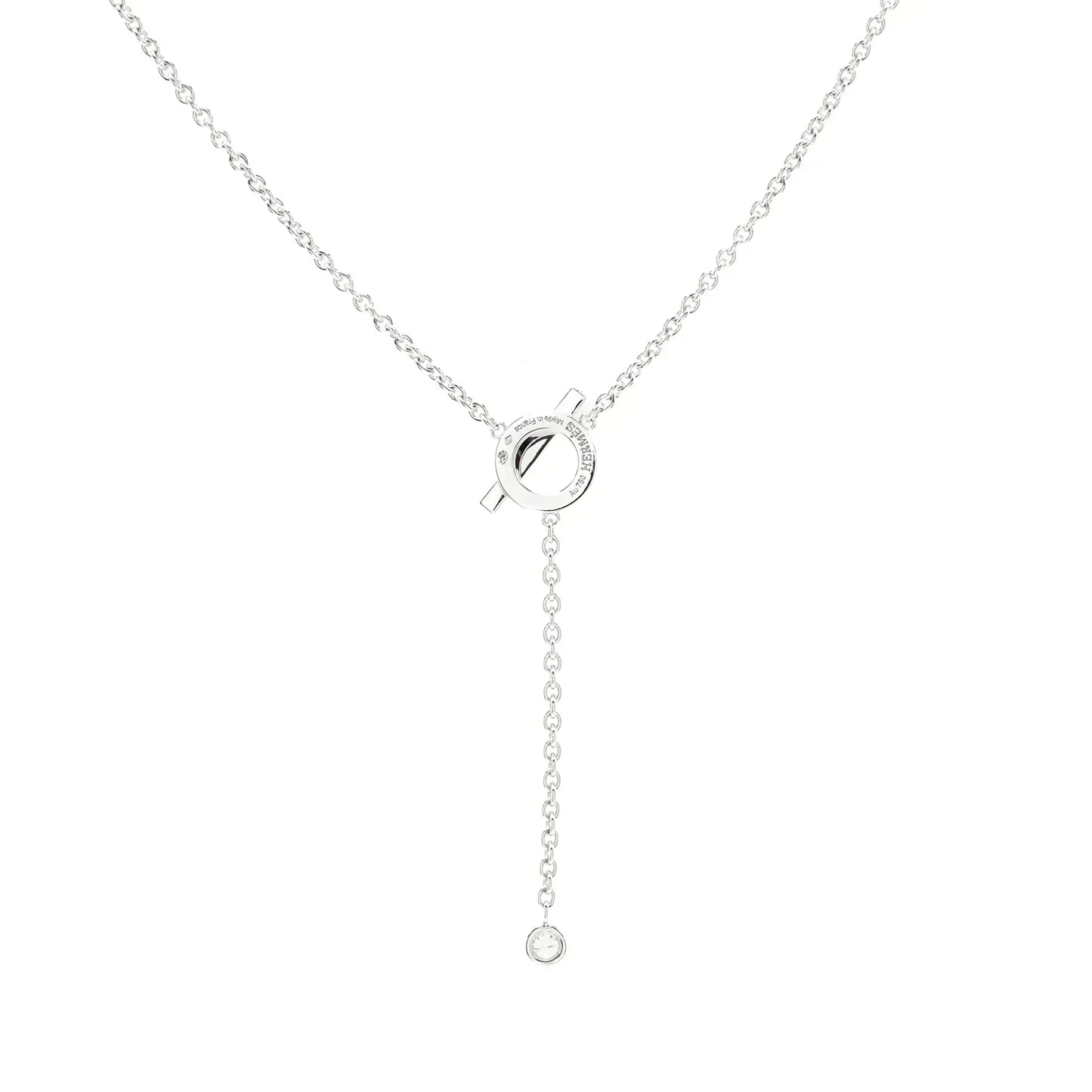 [Charm Aries Jewelry]FINESSE SILVER DIAMOND NECKLACE