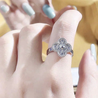[Charm Aries Jewelry]CLOVER DIAMOND RING