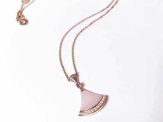 [Charm Aries Jewelry]DREAM NECKLACE PINK MOP DIAMOND