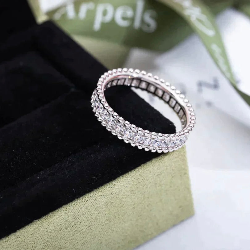 [Charm Aries Jewelry]PERLEE DIAMOND SILVER RING