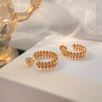 [Charm Aries Jewelry]CLASH SMALL HOOP EARRINGS