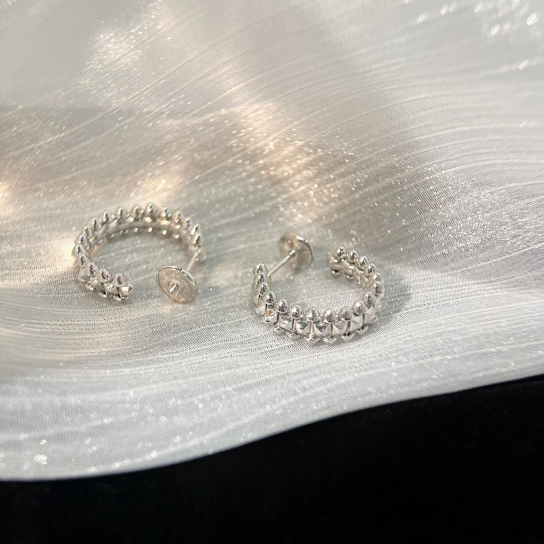 [Charm Aries Jewelry]CLASH SMALL HOOP EARRINGS