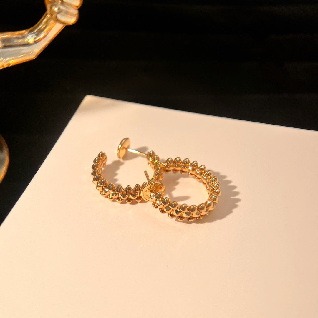 [Charm Aries Jewelry]CLASH SMALL HOOP EARRINGS