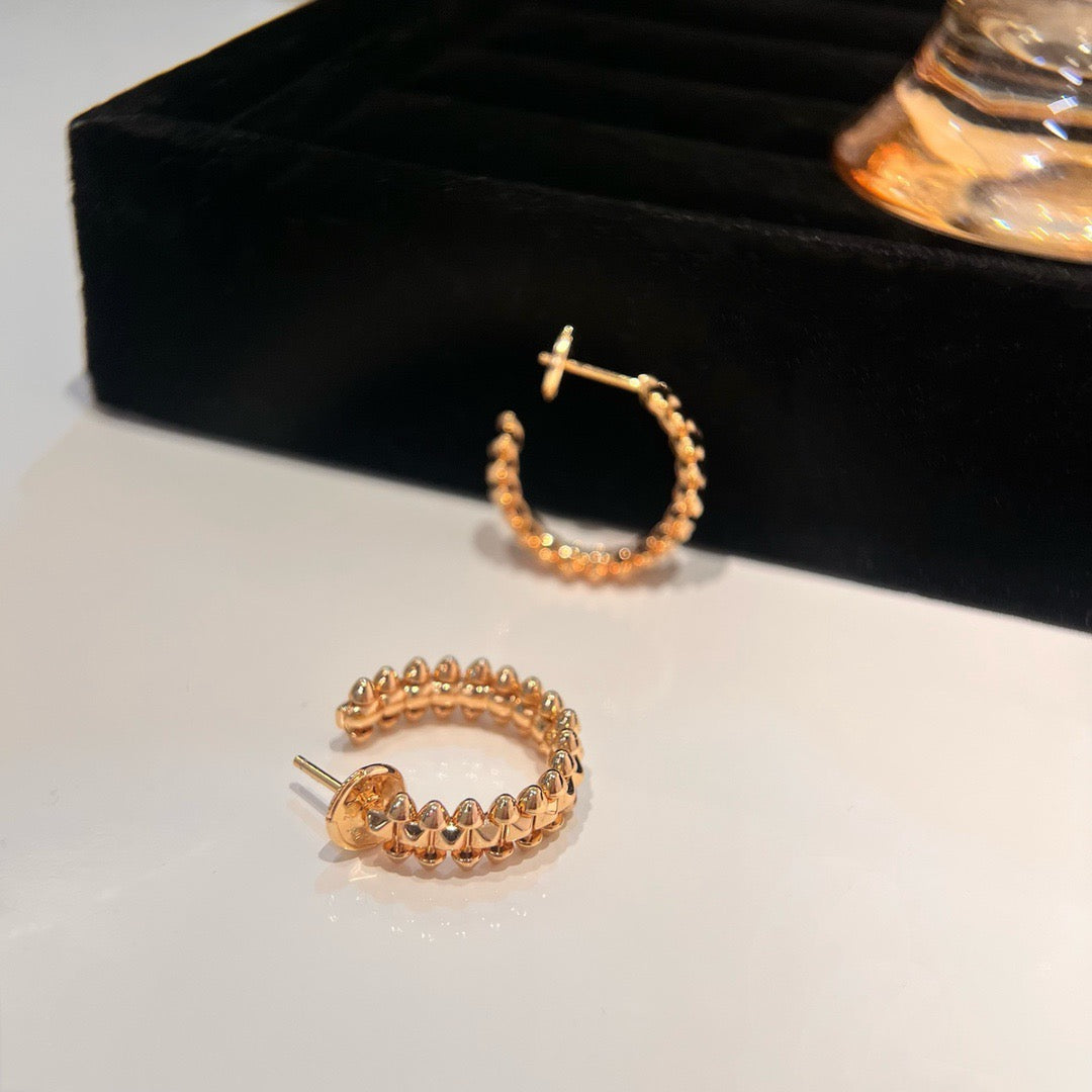 [Charm Aries Jewelry]CLASH SMALL HOOP EARRINGS