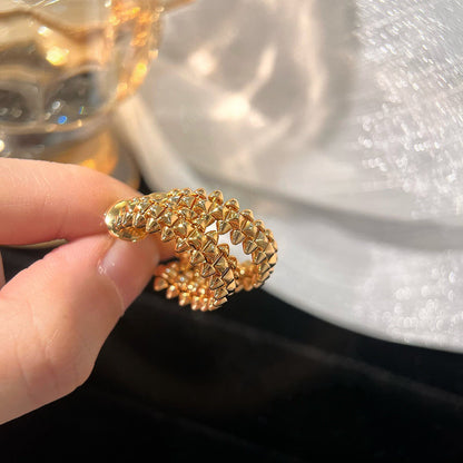 [Charm Aries Jewelry]CLASH SMALL HOOP EARRINGS