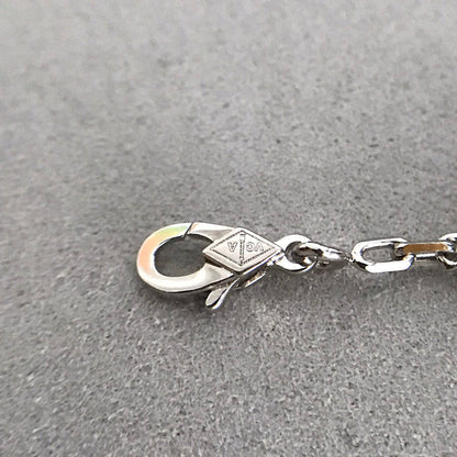 [Charm Aries Jewelry]CLOVER 5 MOTIF ONYXS DIAMOND BRACELET SILVER