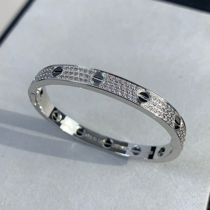 [Charm Aries Jewelry]LOVE BRACELET 6.1MM DIAMOND-PAVED CERAMIC