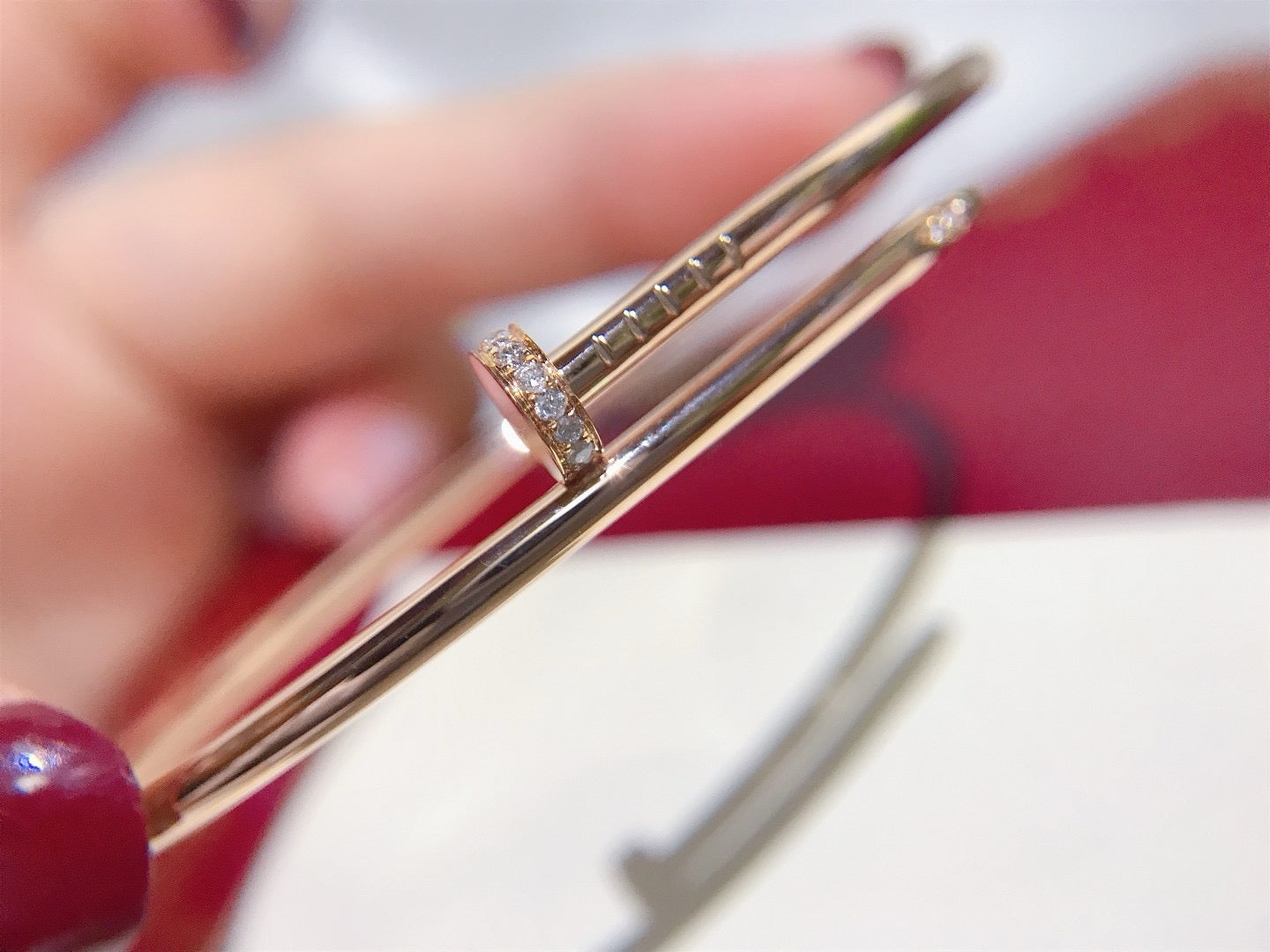 [Charm Aries Jewelry]JUSTE BRACELET 2.5MM DIAMONDS